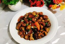 #春日尝鲜#板栗红烧肉-中文资讯网