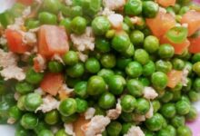 #春日尝鲜#西红柿豌豆炒肉末-中文资讯网