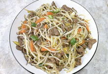 #春日尝鲜# 豆芽炒牛肉-中文资讯网
