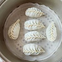 #春日尝鲜#春日美食/苔菜蒸饺的做法图解10